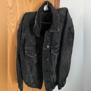 Black jean jacket